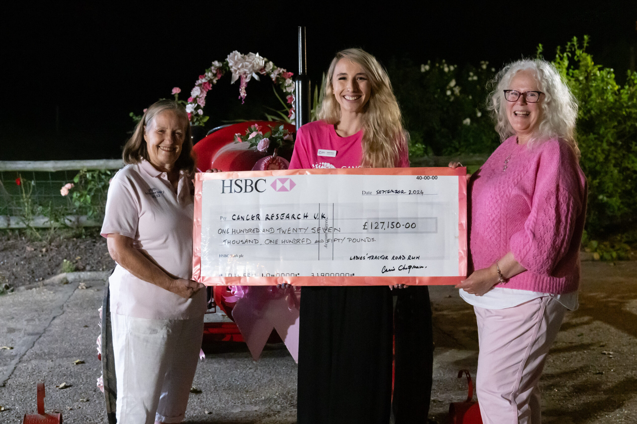 Pink Ladies’ Tractor Road Run raises £127,150 for charity